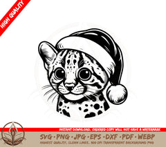 Baby Santa Cheetah SVG