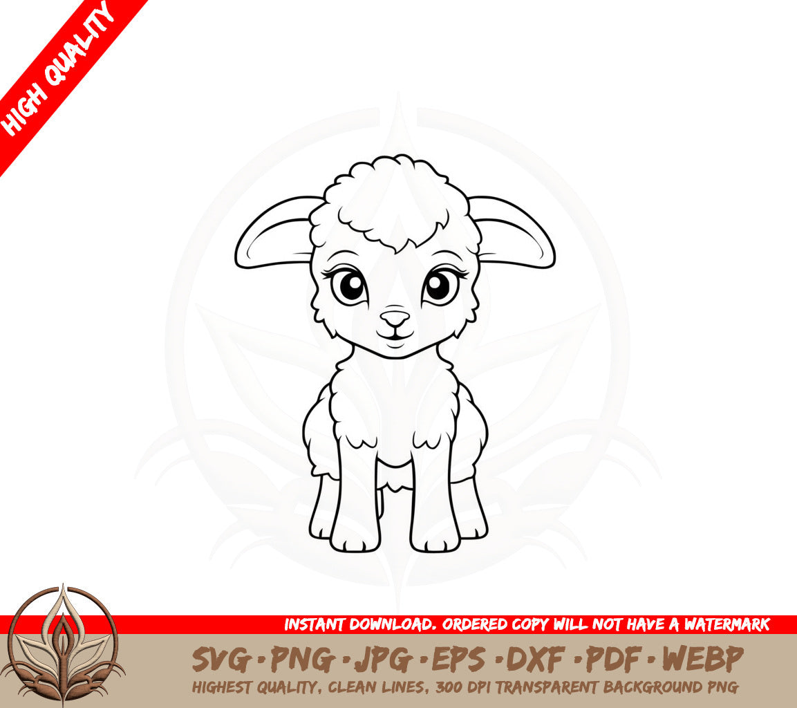 Baby Sheep SVG Cut File Download