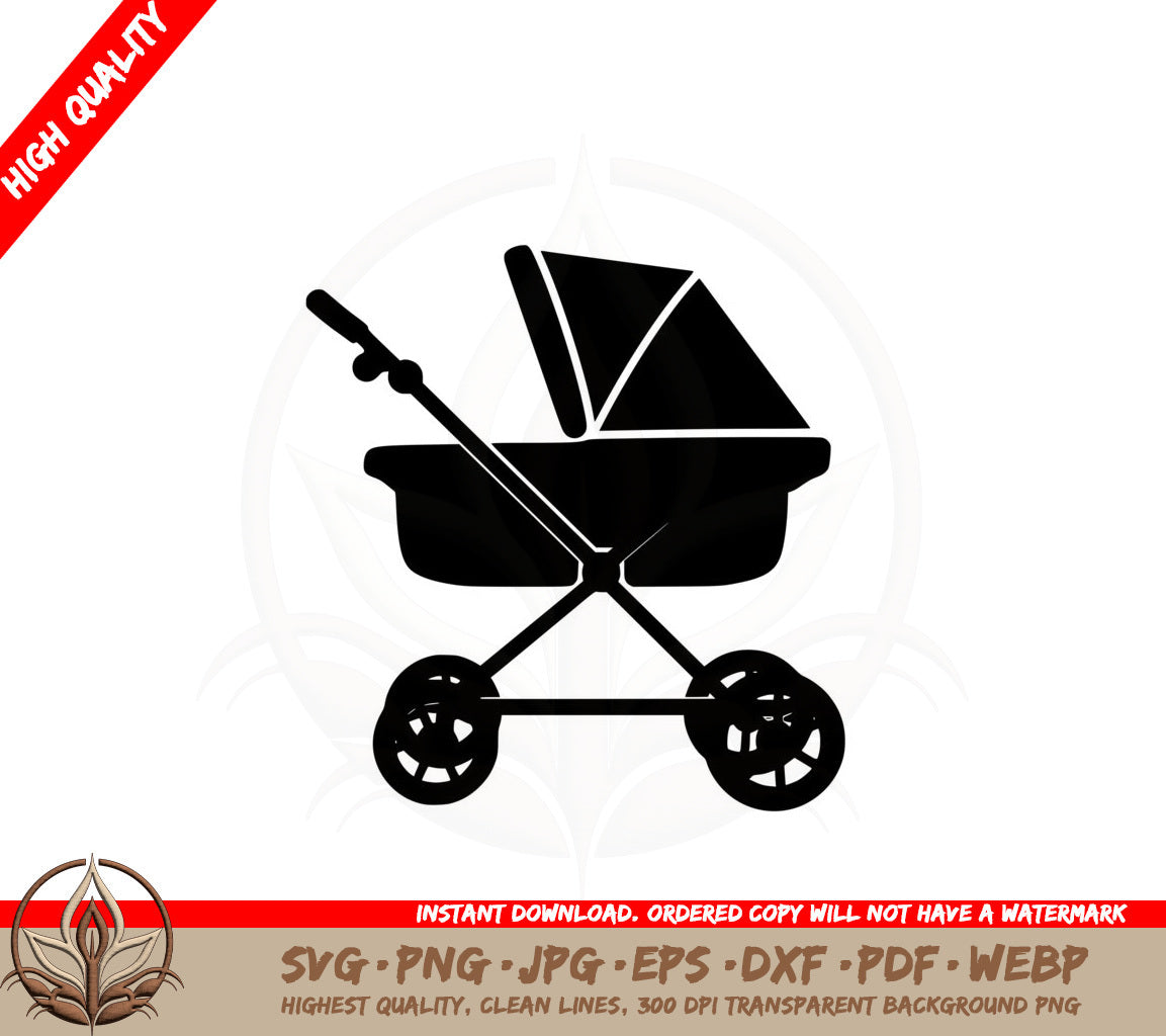 Baby Stroller SVG - Digital Download