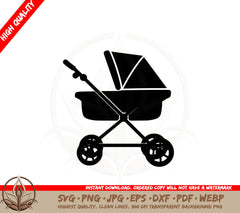 Baby Stroller SVG - Digital Download