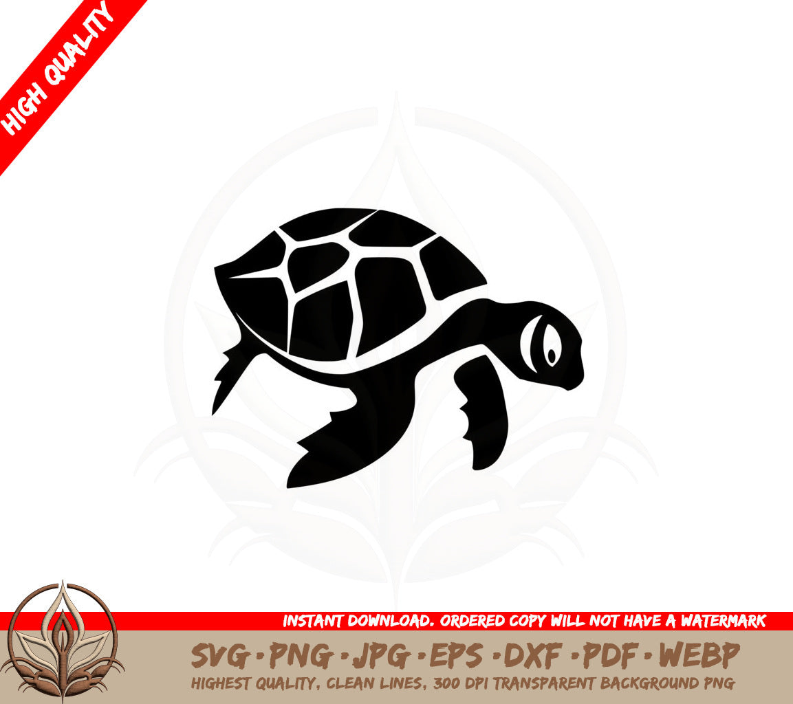 Baby Turtle SVG PNG JPG AI PDF DXF EPS and WebP - Digital Download