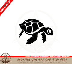 Baby Turtle SVG PNG JPG AI PDF DXF EPS and WebP - Digital Download