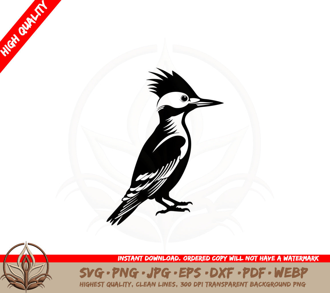 Baby Woodpecker SVG PNG JPG AI PDF DXF EPS and WebP - Digital Download