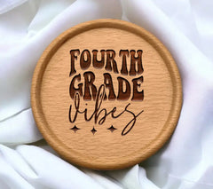 Fourth Grade Vibes SVG - Back to School Clipart SVG