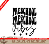 Preschool Vibes SVG Logo - Back-to-School Graphics SVG