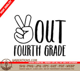 Fourth Grade Peace Sign Logo - SVG SVG