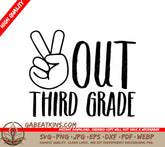 Peace Sign Third Grade SVG - Back to School SVG