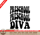 Preschool Diva SVG - Back to School Design SVG