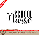 School Nurse Logo SVG - Back to School Design SVG