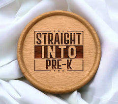 Straight Into Pre-K Logo SVG - Back to School SVG