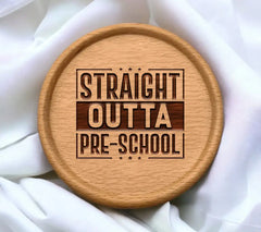 Straight Outta Pre-School Logo SVG SVG