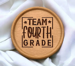 Team Fourth Grade SVG Logo - Back to School SVG