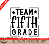 Team Fifth Grade Logo SVG - Back to School SVG