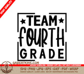 Team Fourth Grade SVG Logo - Back to School SVG