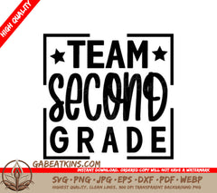 Team Second Grade Logo SVG - Back to School SVG
