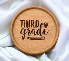 Third Grade SVG - Heart & Pencil Back to School Design SVG