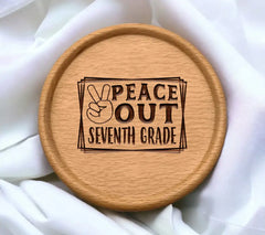 Peace Out 7th Grade SVG - Peace Sign Logo SVG