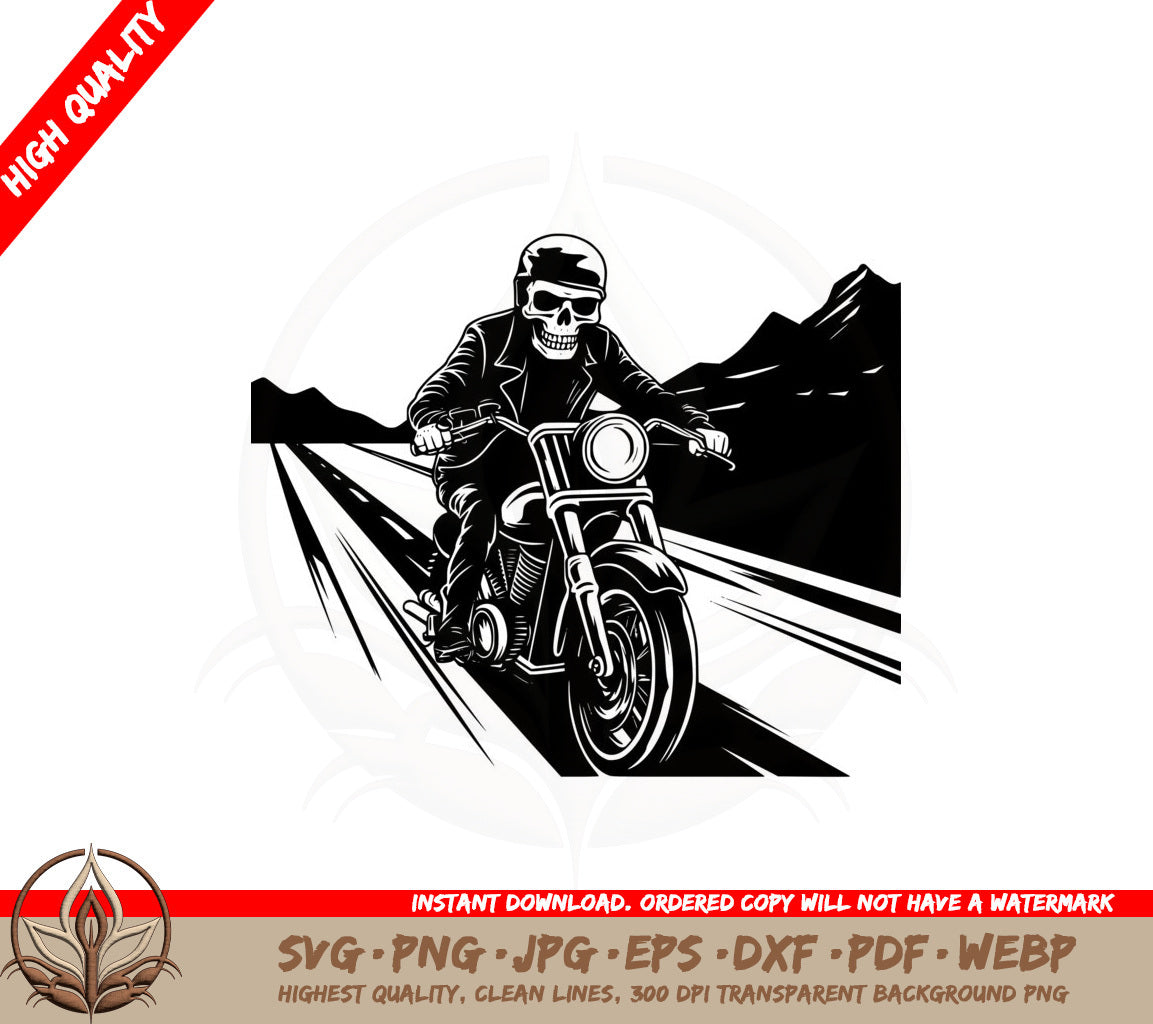 Bad to the Bone SVG PNG JPG AI PDF DXF EPS WebP - Digital Download