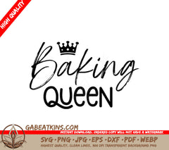 Baking Queen Crown Logo SVG SVG