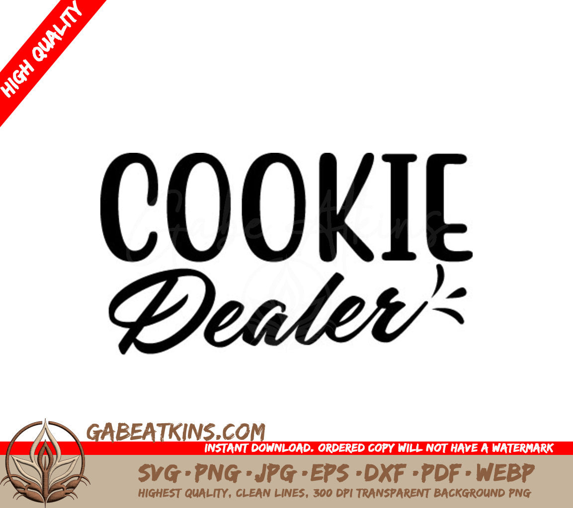 Cookie Dealer Logo SVG - Baking Design SVG