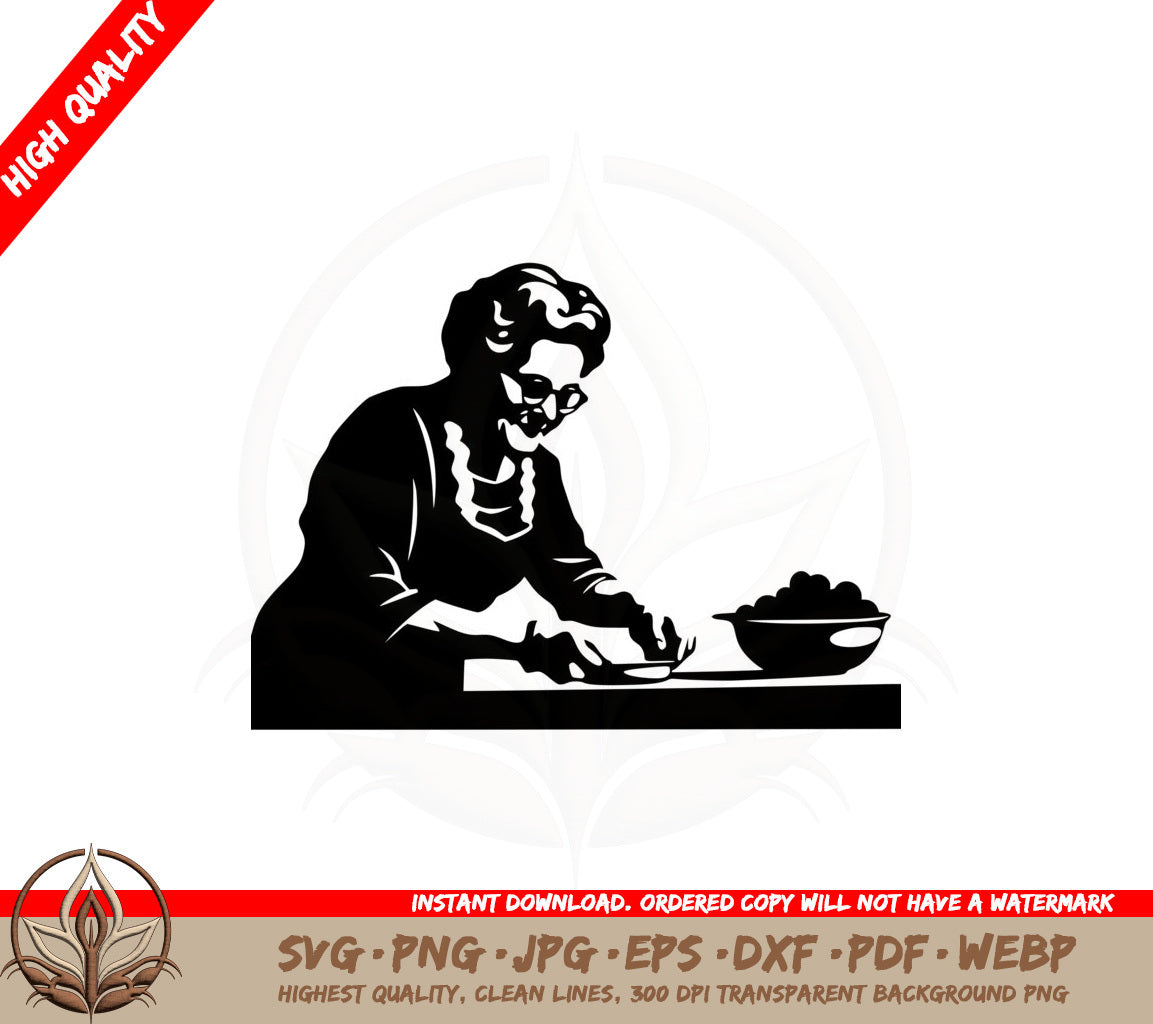 Baking Grandma SVG