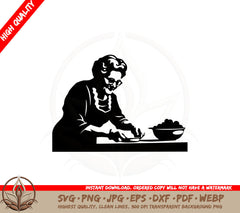 Baking Grandma SVG