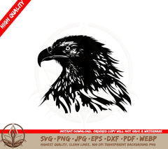 Bald Eagle SVG PNG JPG AI PDF DXF EPS and WebP Digital Download