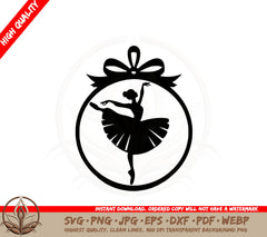 Ballerina Ornament SVG PNG JPG AI PDF DXF EPS and WebP - Digital Download