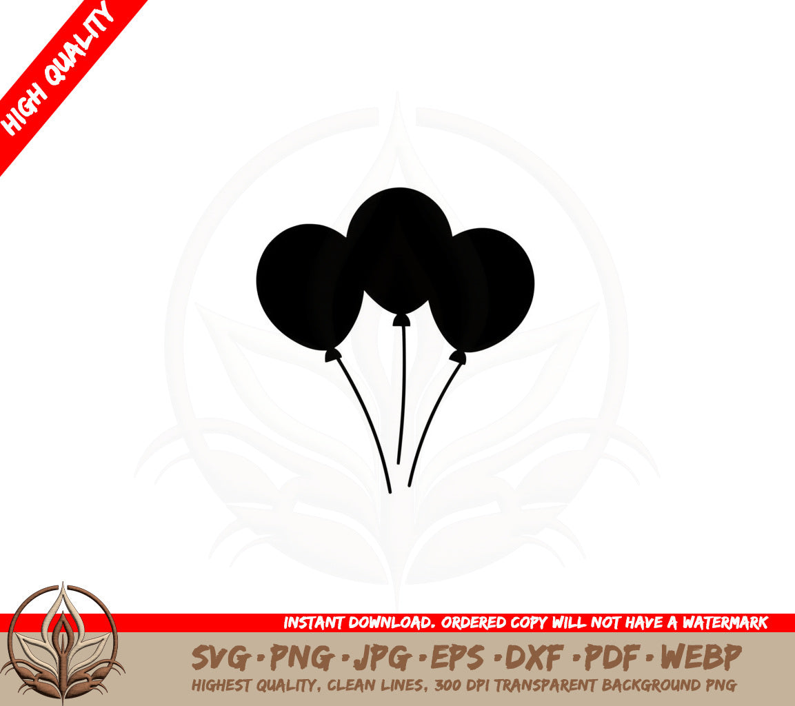 Balloon Bouquet Digital Design SVG
