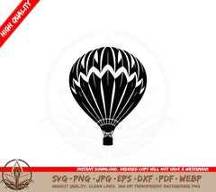 Balloon Soaring High SVG PNG JPG AI PDF DXF EPS and WebP Digital Download