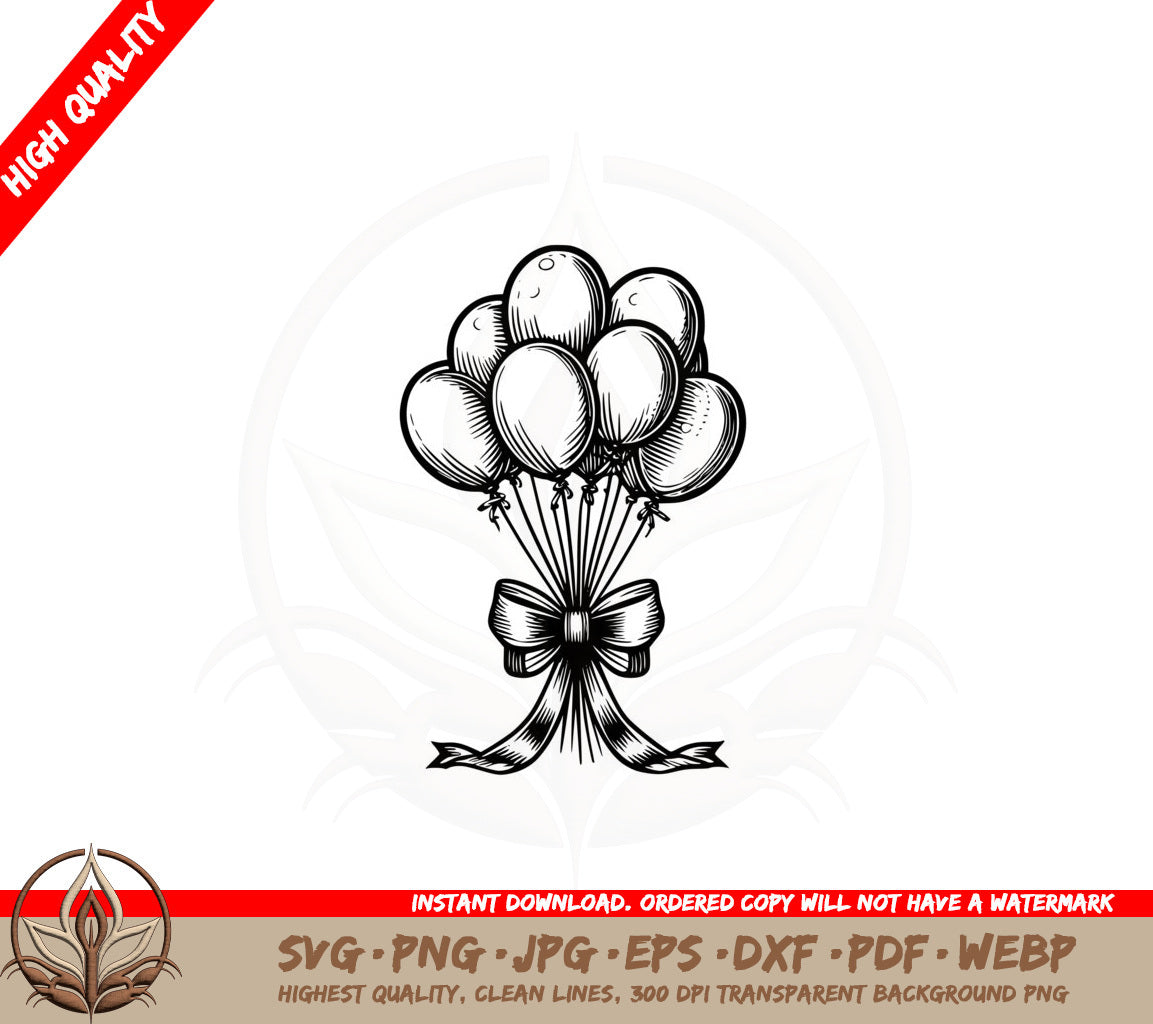 Balloons Aloft SVG Cut File Balloons Aloft SVG Balloons Aloft Digital Download Balloons Aloft SVG