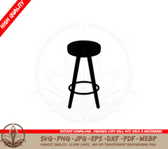 Bar Stool Digital Design SVG