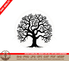 Bare Tree SVG PNG JPG AI PDF DXF EPS WebP Digital Download