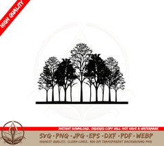 Bare Tree Cluster SVG PNG JPG AI PDF DXF EPS WebP