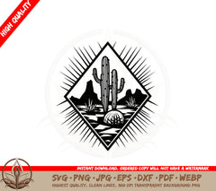 Barren Sandscape SVG Cut File Digital Download