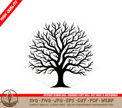 Barren Tree SVG PNG JPG AI PDF DXF EPS and WebP Digital Download