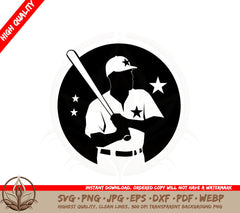 Baseball All-star Team SVG Cut File All Star Sports Team SVG Sports SVG Baseball SVG Svg Files for Cricut Silhouette Cut Files Digital Download SVG
