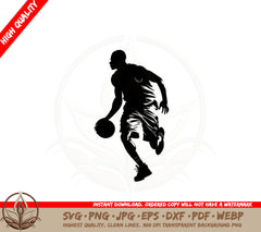 Basketball SVG PNG JPG AI PDF DXF EPS and WebP Digital Cut File