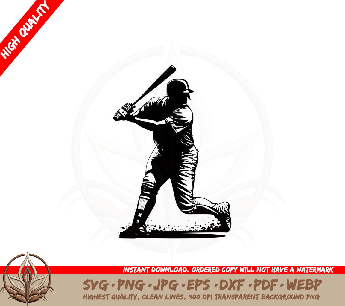 Batter SVG PNG JPG AI PDF DXF EPS and WebP Digital Cutting File