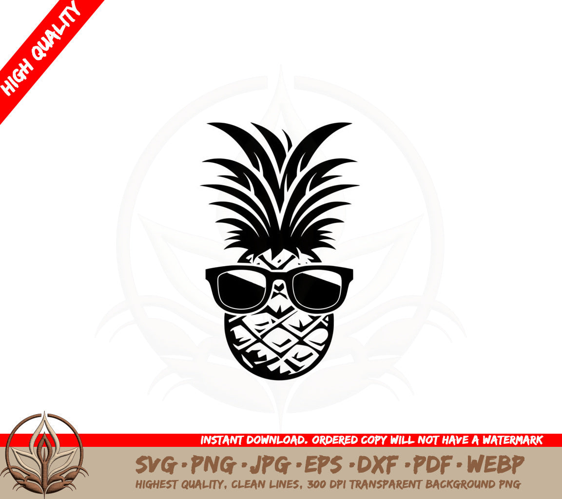 Beach Day Pineapple - Digital Download SVG