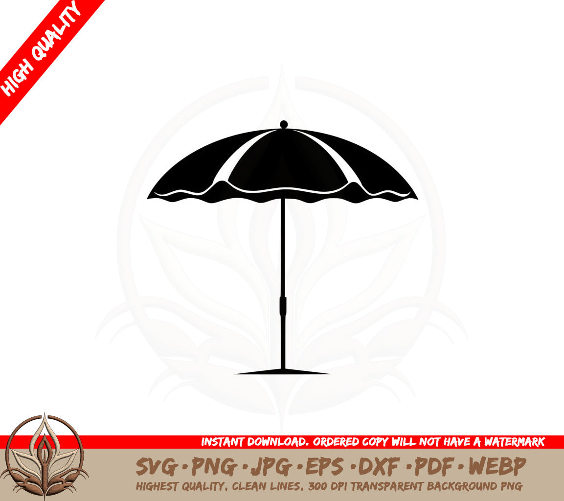 Beach Umbrella SVG - Digital Download