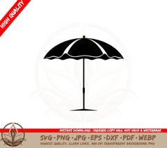 Beach Umbrella SVG - Digital Download