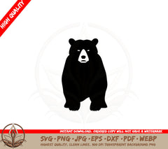 Bear SVG PNG JPG AI PDF DXF EPS WebP Digital Cut File