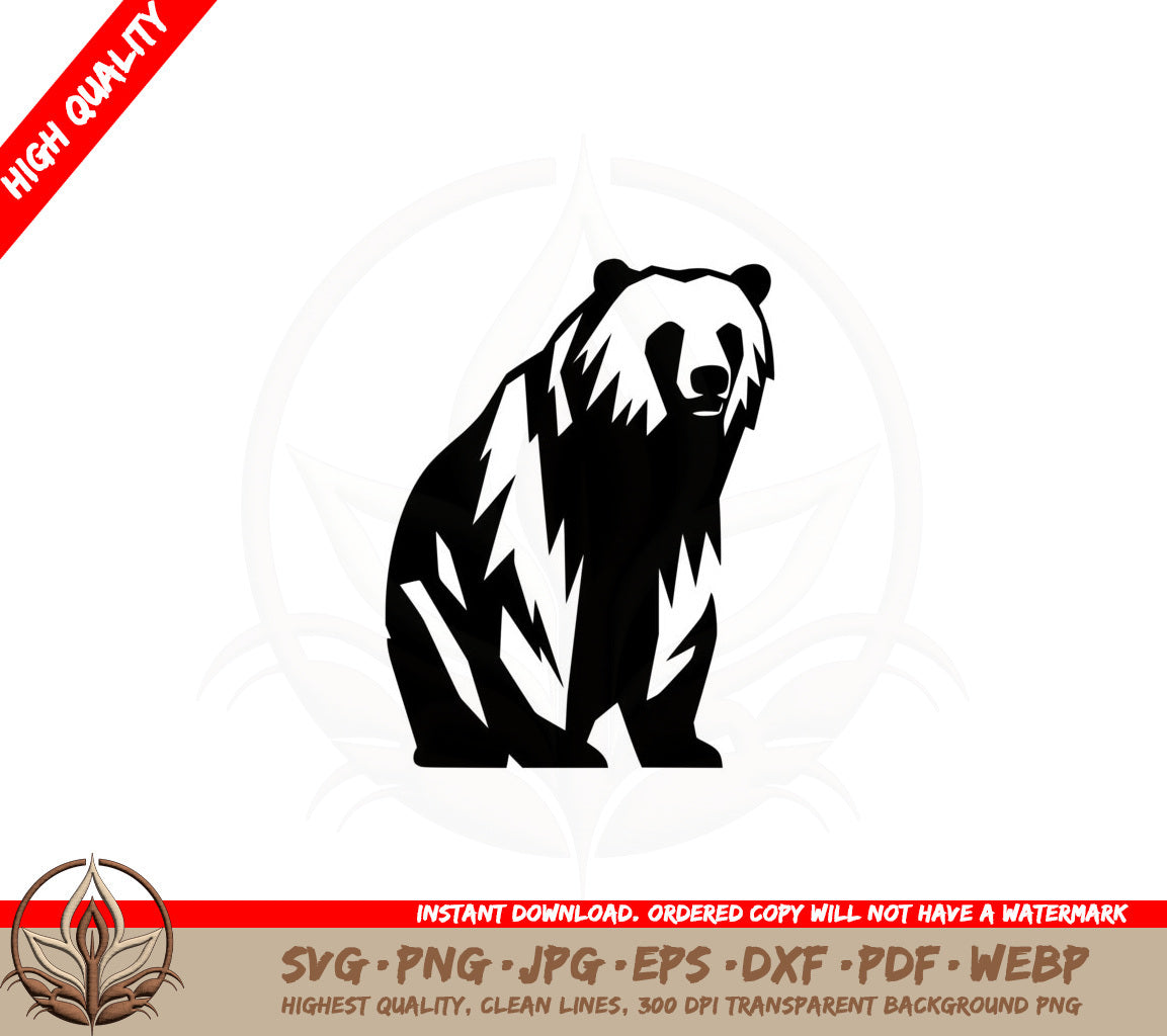 Bear Essence SVG PNG JPG AI PDF DXF EPS and WebP Digital Download