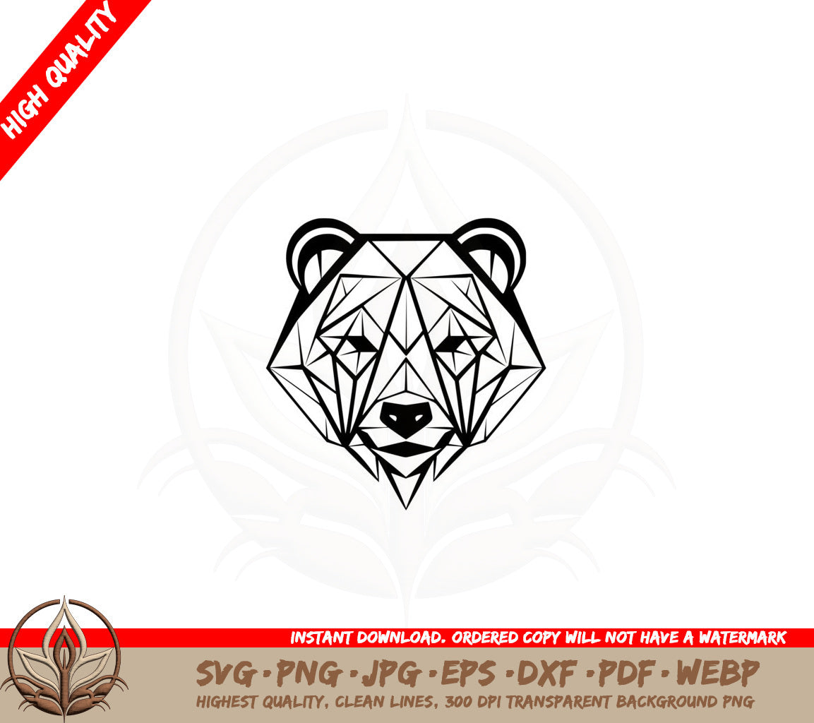 Bear Facets SVG
