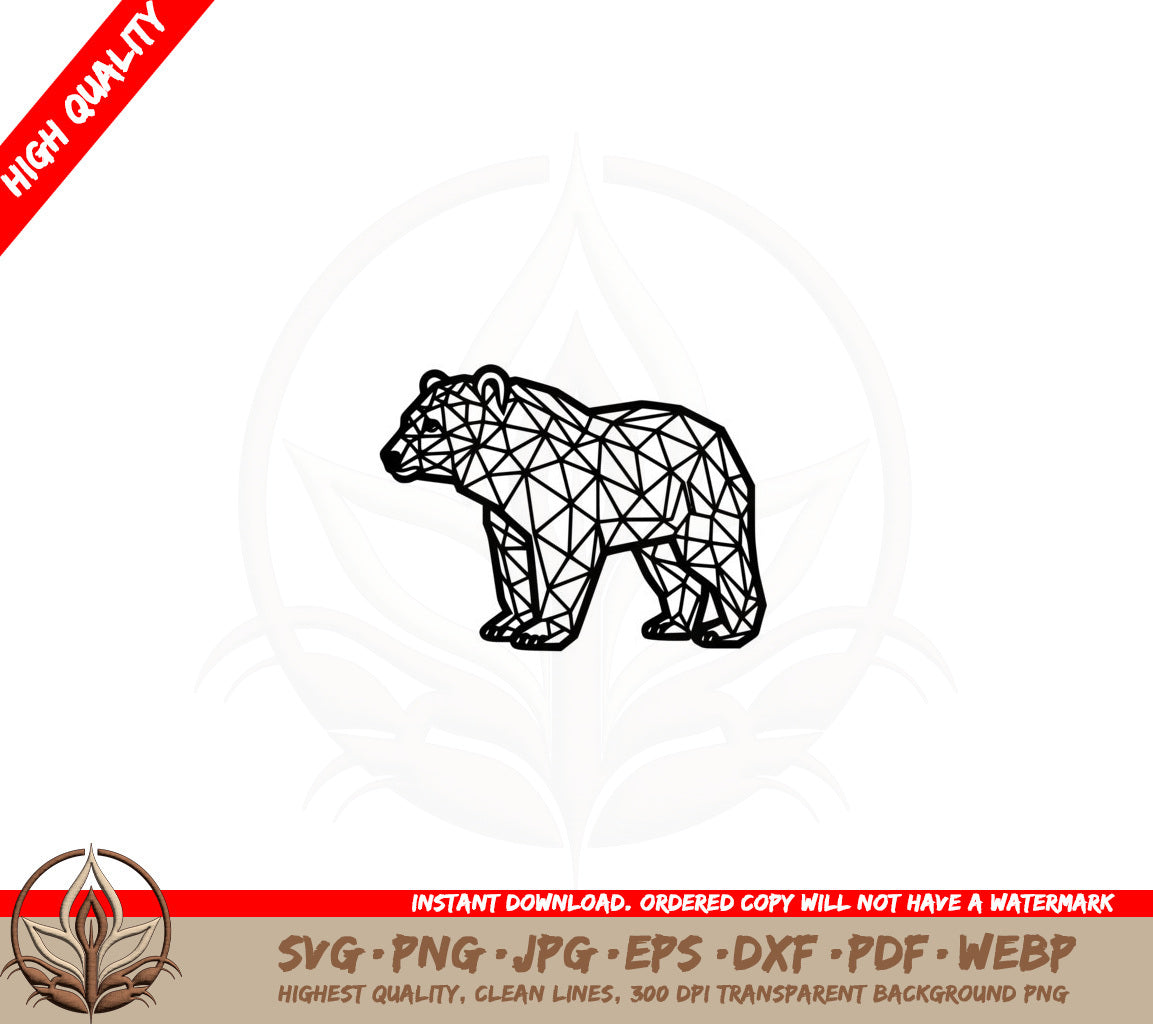 Bear Polygon SVG
