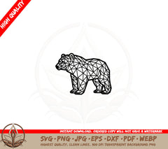Bear Polygon SVG