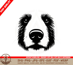 Bear Stare SVG Cut File Bear Face SVG Grizzly Bear Bear Svg For Cricut Animal Svg Bear Silhouette SVG