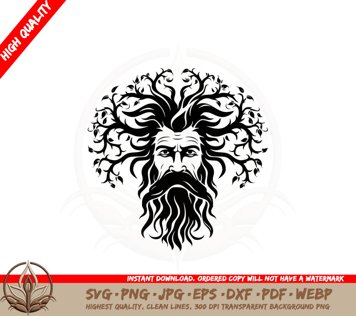 Bearded Forest Tree SVG PNG JPG AI PDF DXF EPS WebP