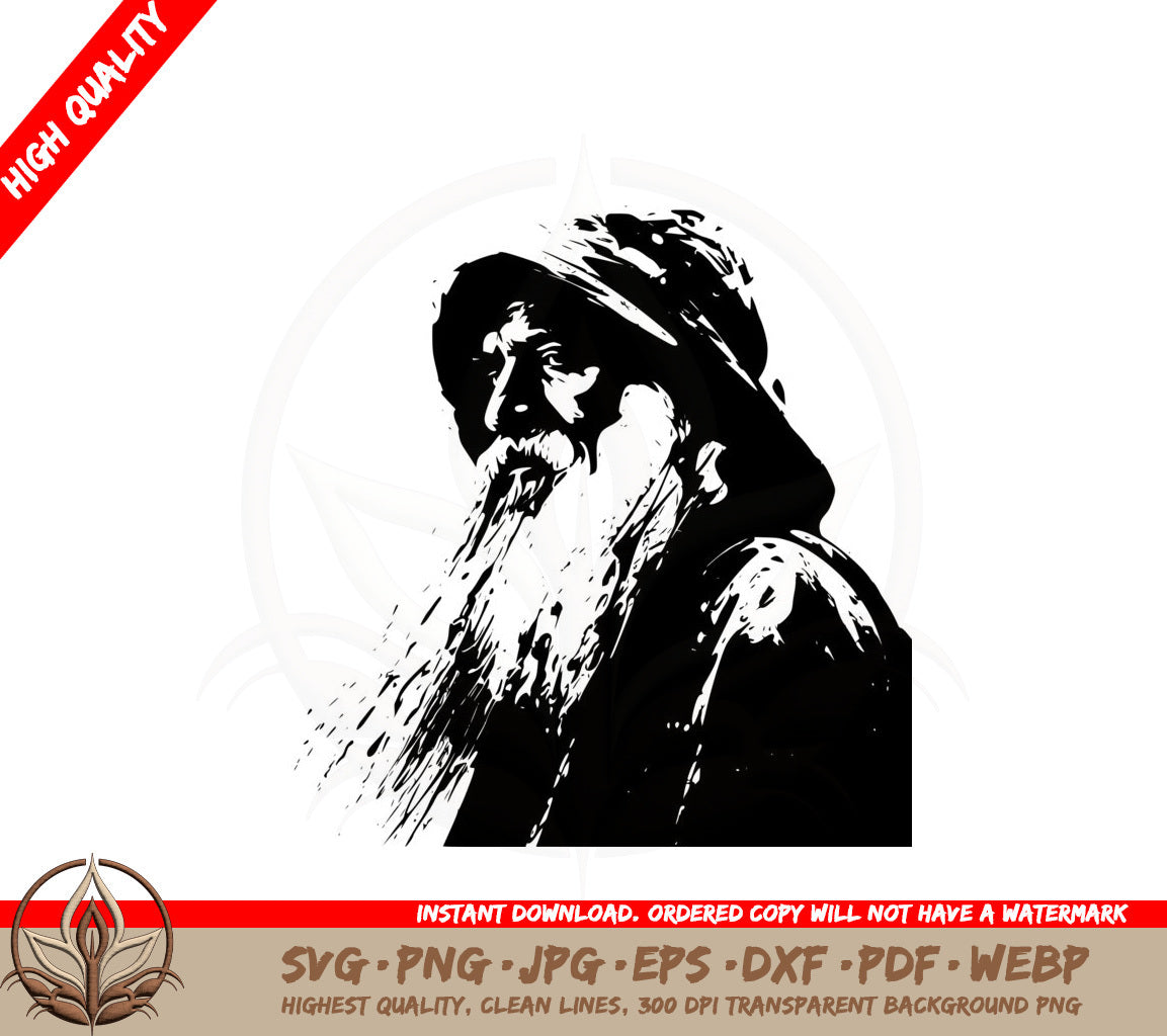 Bearded Man SVG Cut File Download